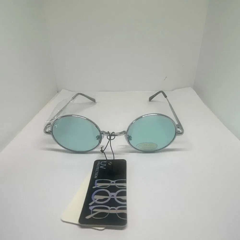 Retro Round UV400 Fashion Sunglasses – Metal Frame – New